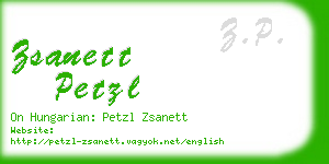 zsanett petzl business card